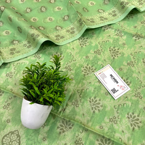 Pista Mogambo Jaal Cotton Silk Banarasi Suit