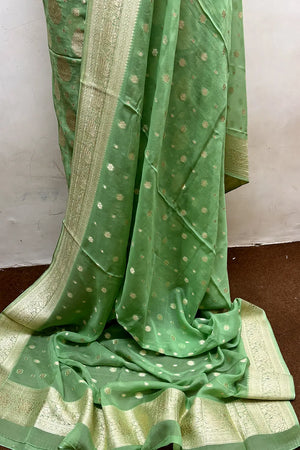 Pista Pure Viscose Georgette Banarasi Suit
