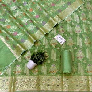 Pista Resham Banarasi Silk Suit