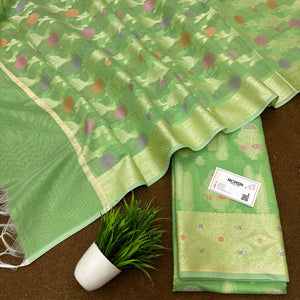 Pista Resham Banarasi Silk Suit