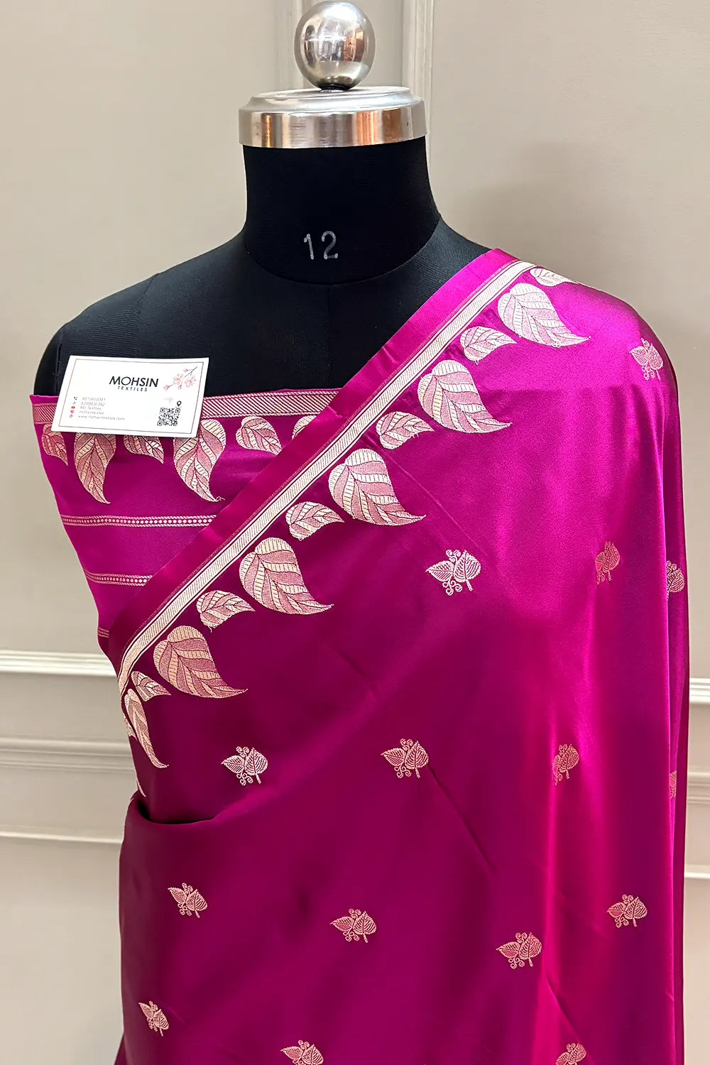 Purple Zari Katan Silk Banarasi Saree
