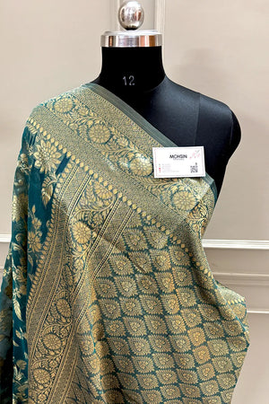 Rainbow Resham Zari Cotton Silk Banarasi Saree