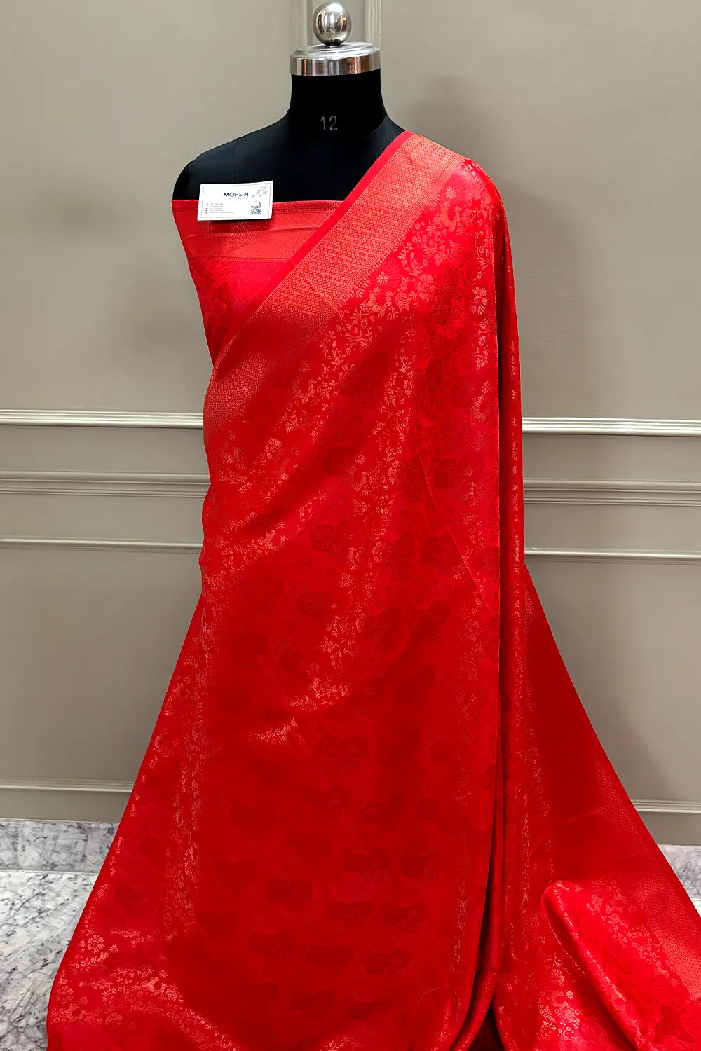 Red Banarasi Silk Saree