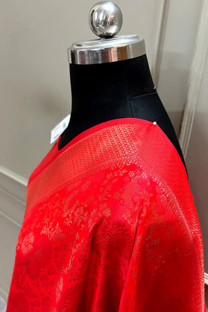 Red Banarasi Silk Saree