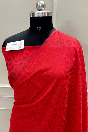 Red Resham Silk Banarasi Saree