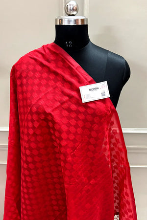 Red Resham Silk Banarasi Saree