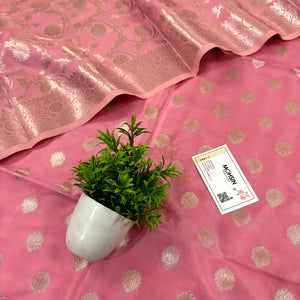 Rose Pink Kiyari Satin Silk Banarasi Suit