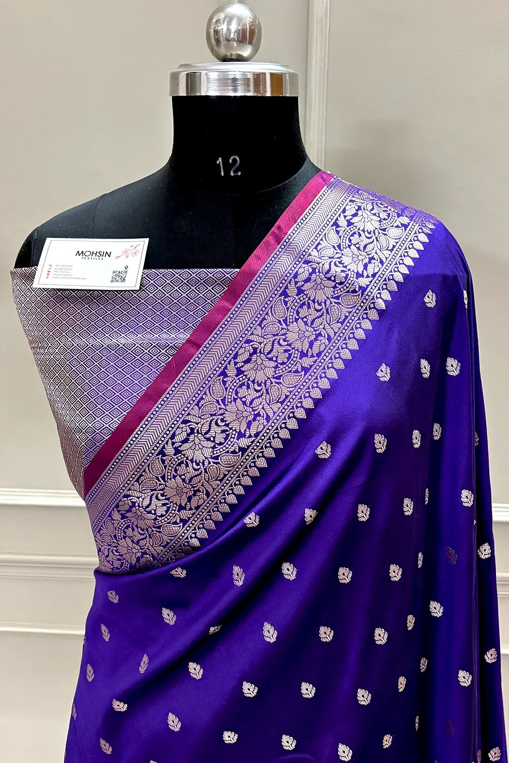 Royal Purple Zari Banarasi Silk Saree