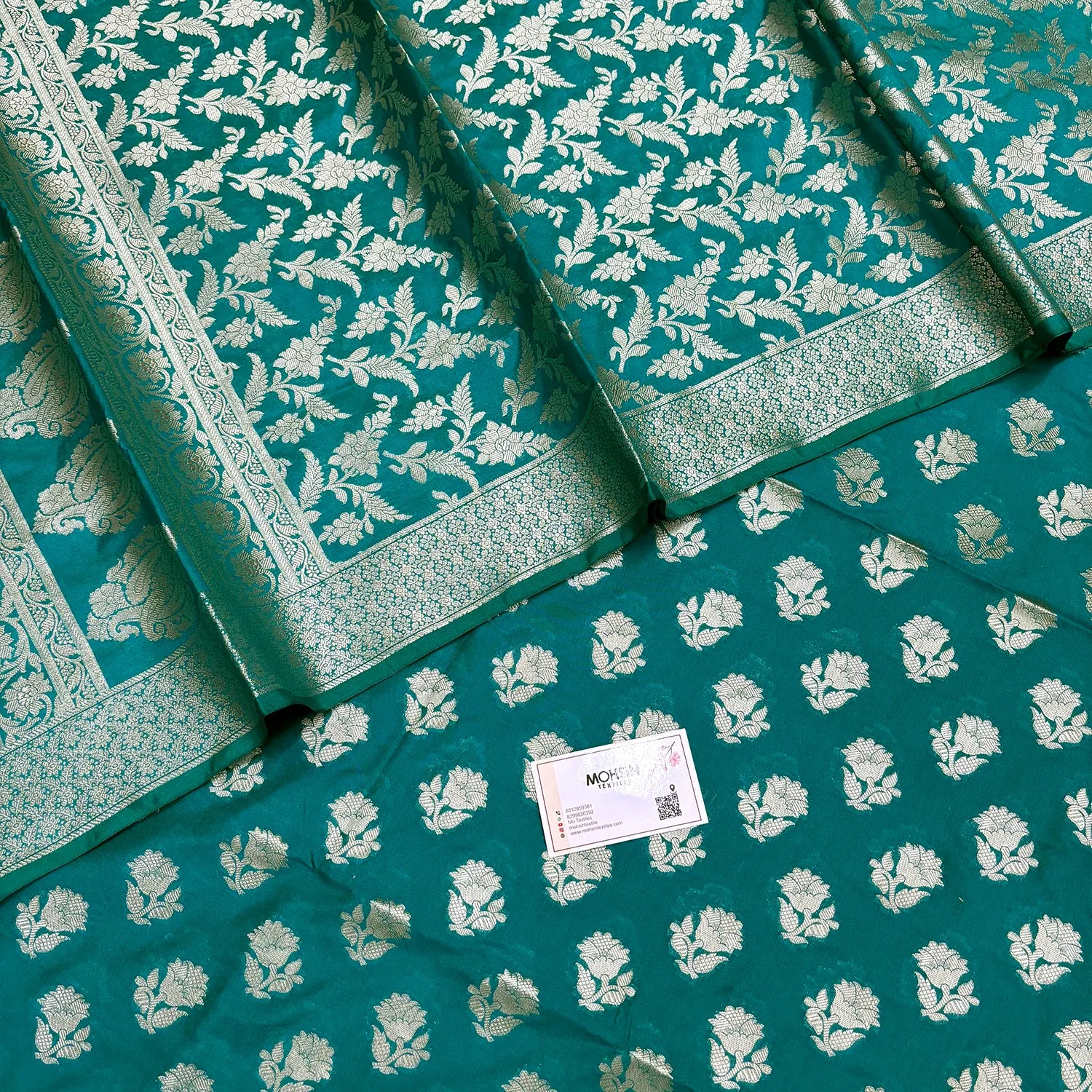 Sea Green Shringar Katan Silk Banarasi Suit