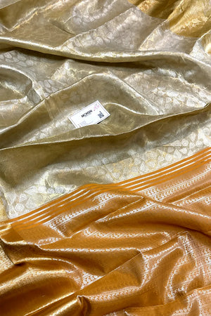 Silver and Gold Tissue Silk Banarasi Saree