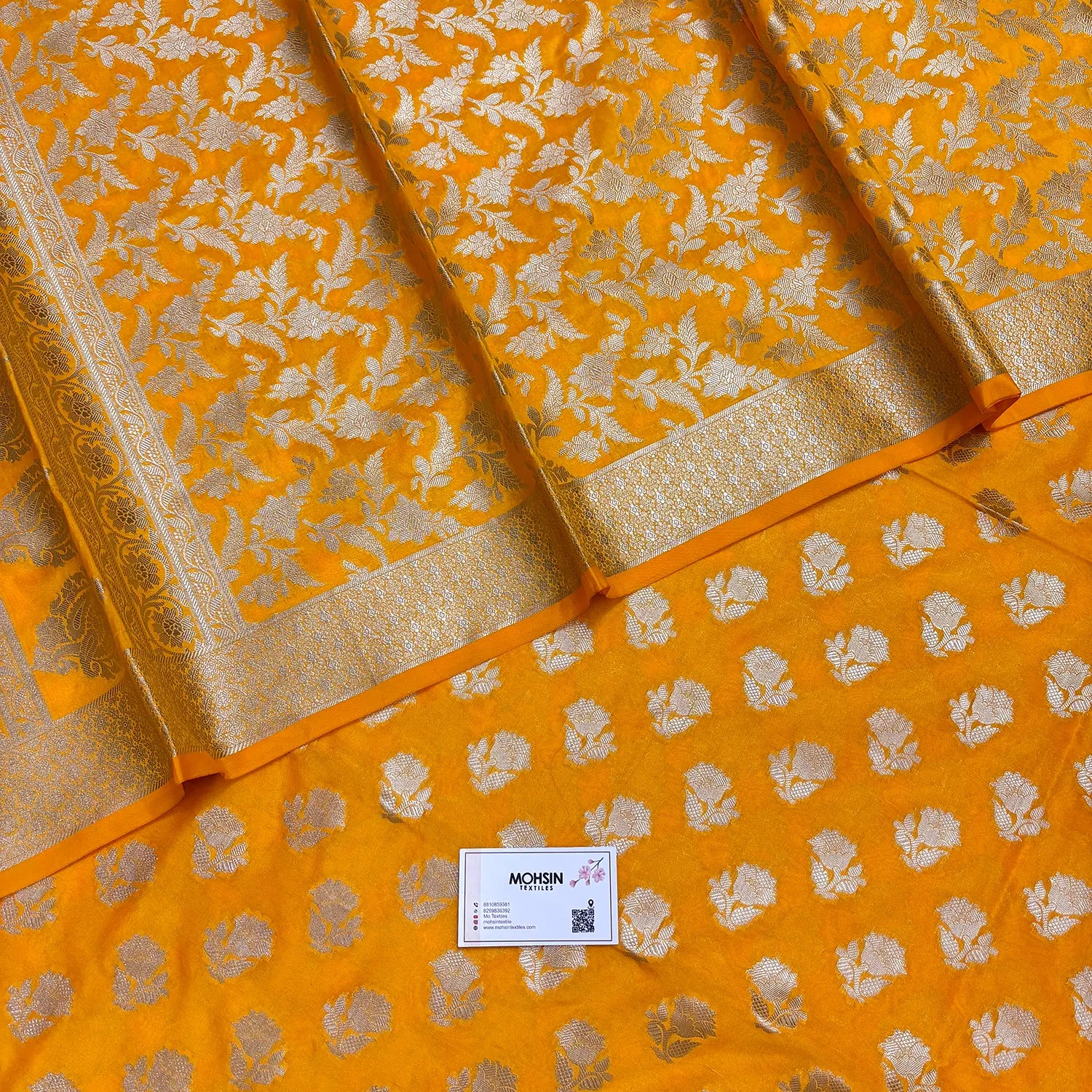 Yellow Shringar Katan Silk Banarasi Suit