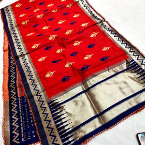 100% Pure Katan Silk Banarasi Stole For Women. Woven by Hand Machine Finest Quality Soft Silk Fabric is Used. Wear it in Wedding, Occasion, Party.