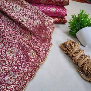 Stripe Elegant Golden Pearl Lace