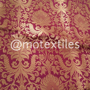 Banarasi Satan Silk Dress Material Unstitched - Mohsin Textiles