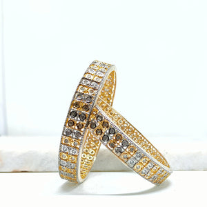 Gold Plated A.D Bangles For Women & Girls - Mohsin Textiles