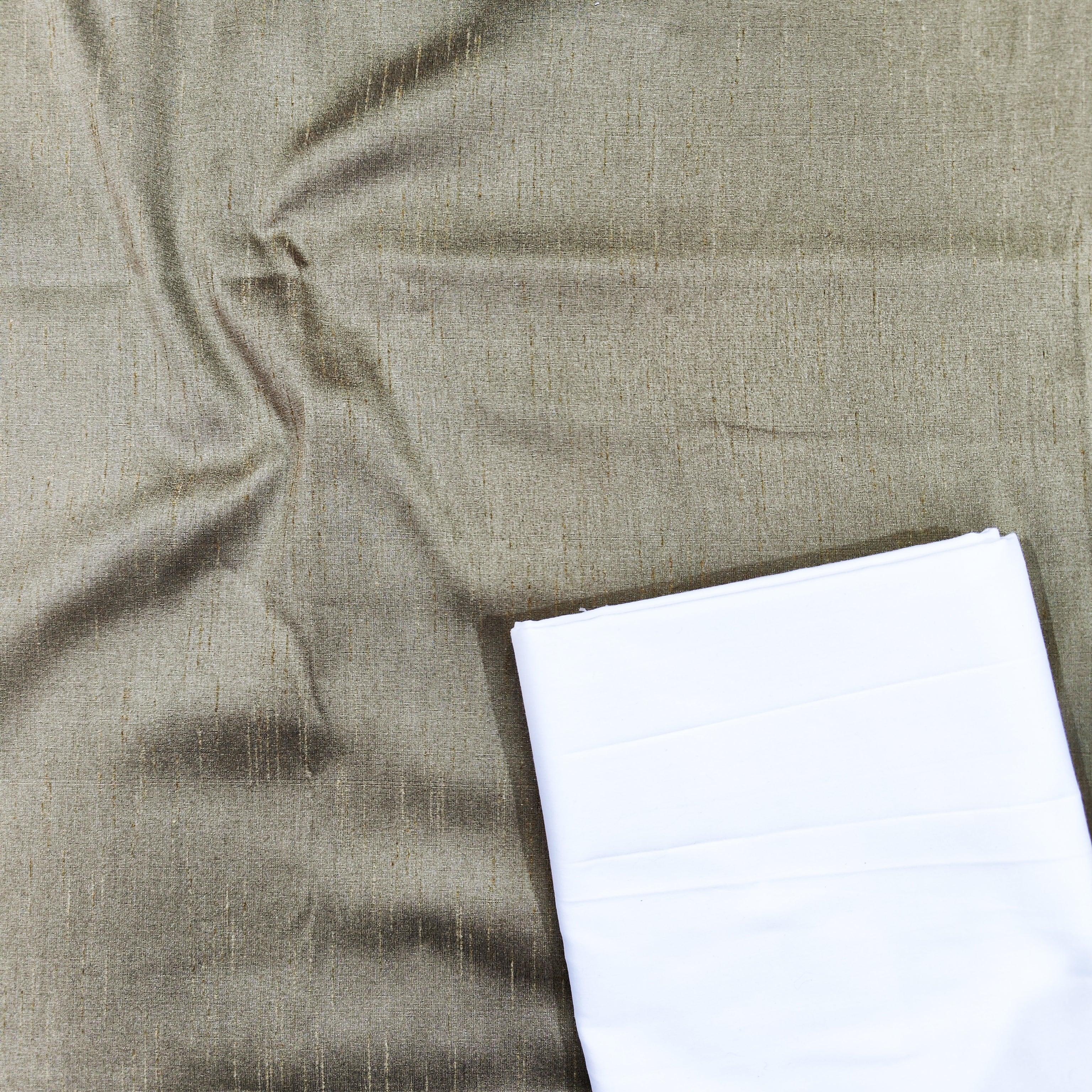 Plain Tasar Duppian Silk Kurta Pajama - Mohsin Textiles