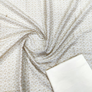 Flower Carry Cotton Silk Kurta Pajama - Mohsin Textiles