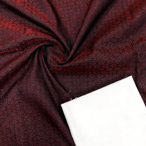 Gorgeous Red n White Kurta Pajama - Mohsin Textiles