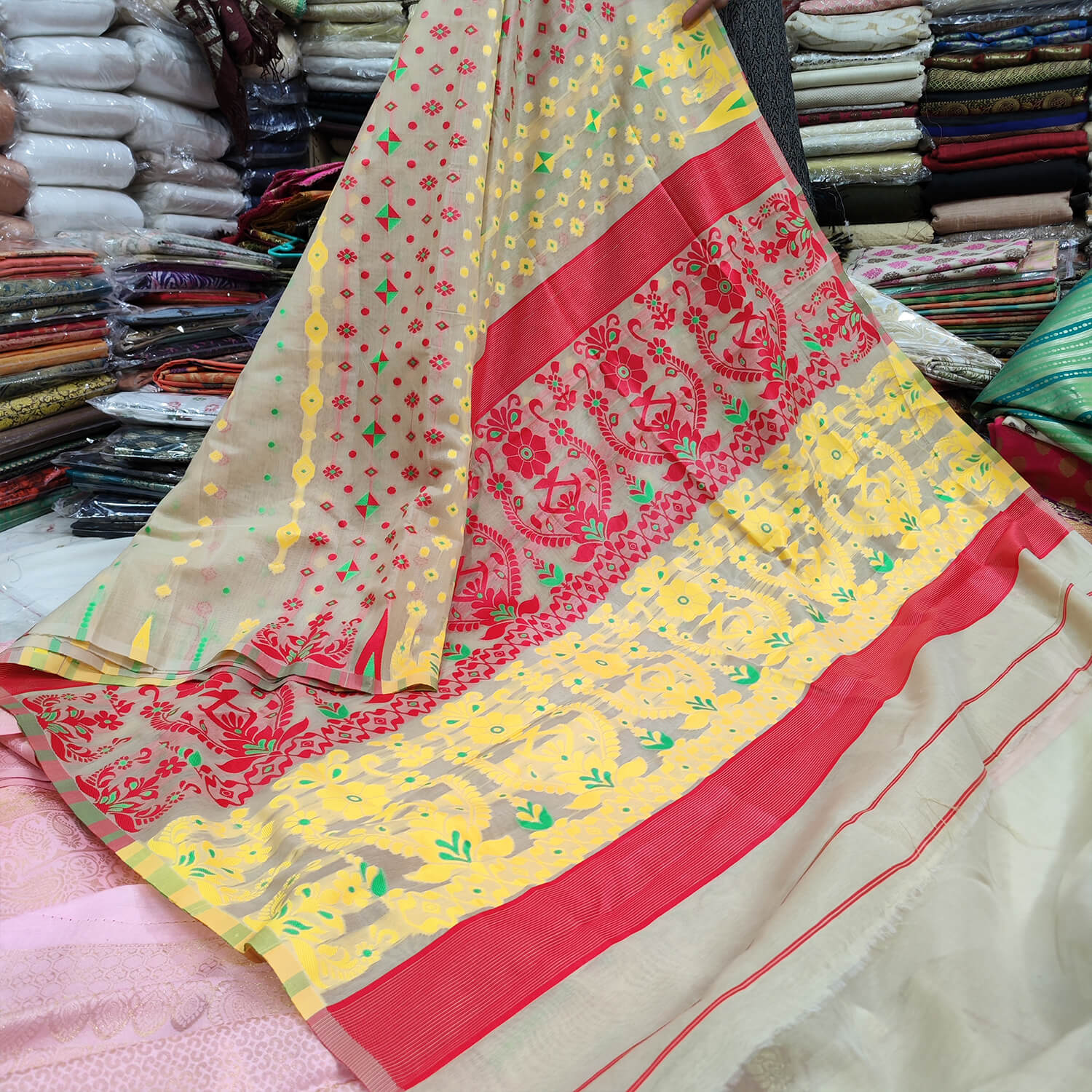 Banarasi Saree in Beige : SPF10758