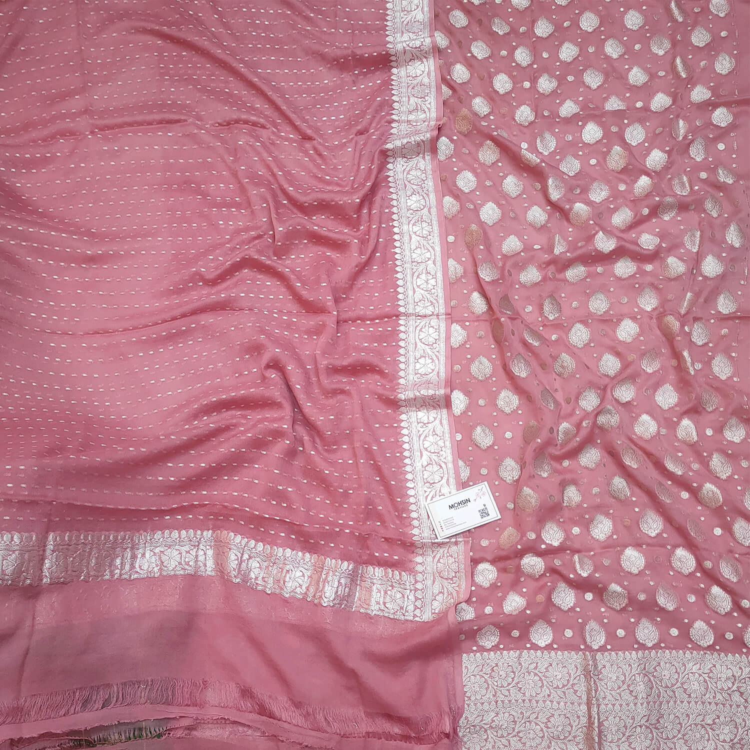 Pure Banarasi Handloom Organza Paithani Weaved Unstitched Suit With Ba –  fab-persona
