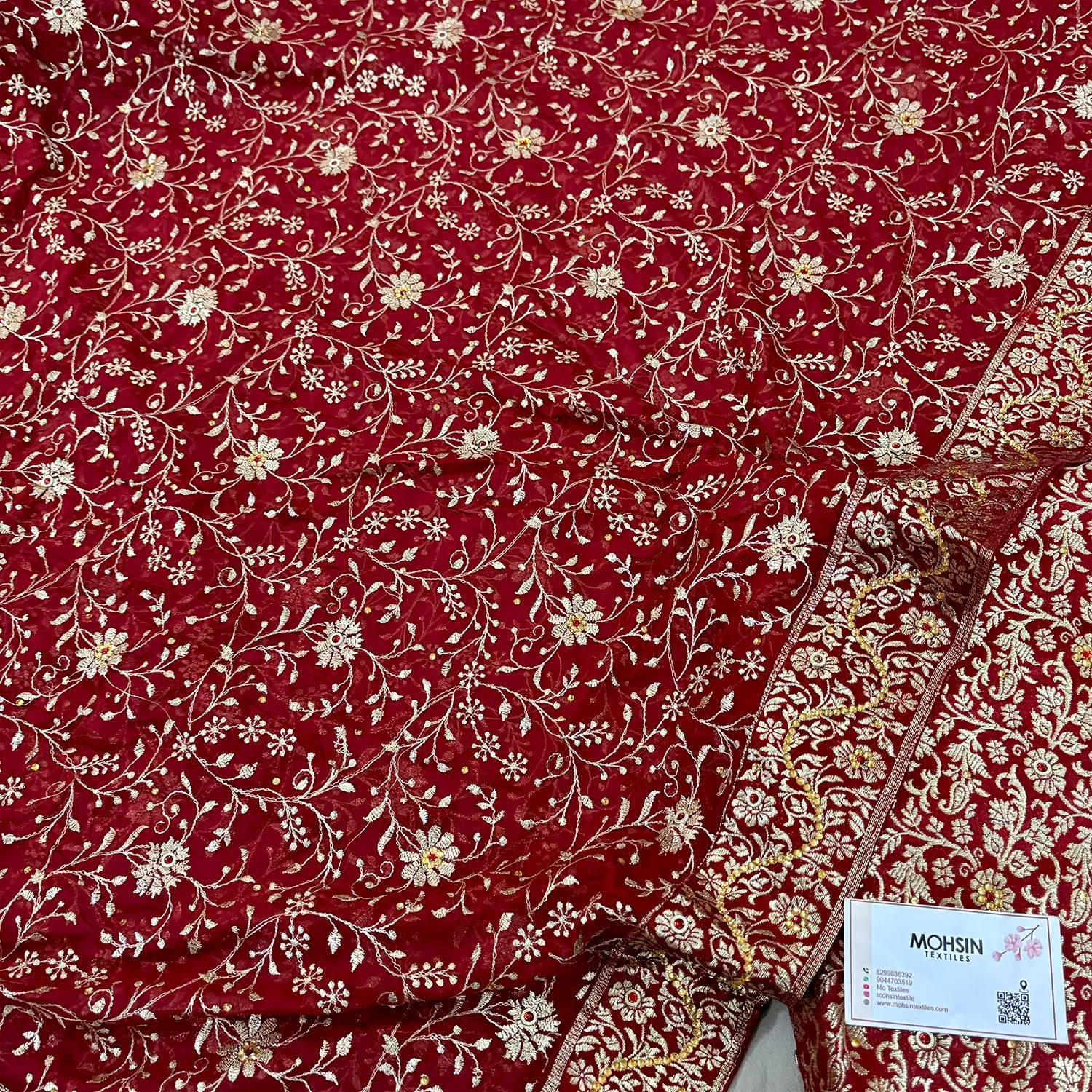 Maroon Stone Work Kimkhab Silk Banarasi Gharara