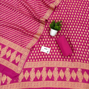 Pink Jaguar Kalli Georgette Silk Banarasi Suit