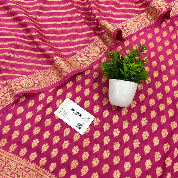 Pink Jaguar Kalli Georgette Silk Banarasi Suit