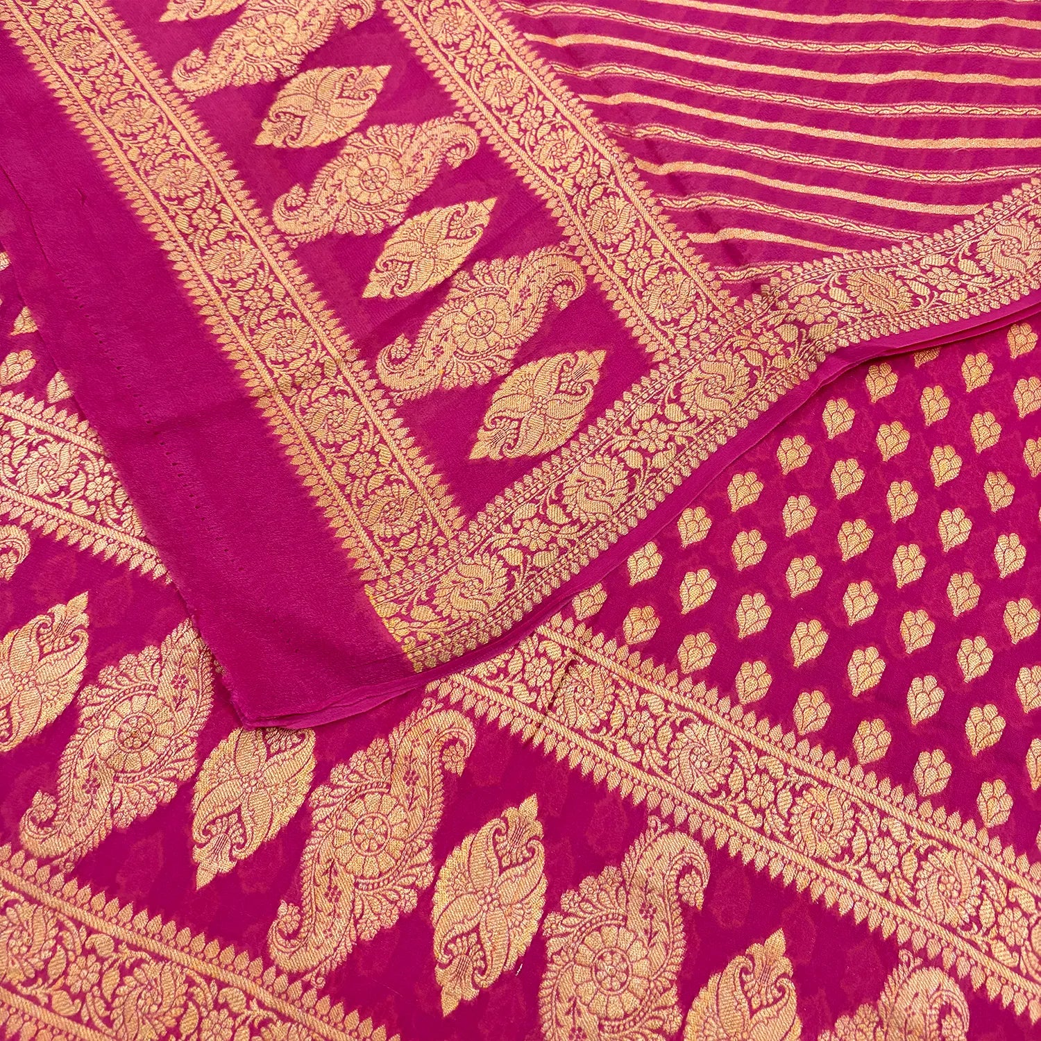 Pink Jaguar Kalli Georgette Silk Banarasi Suit