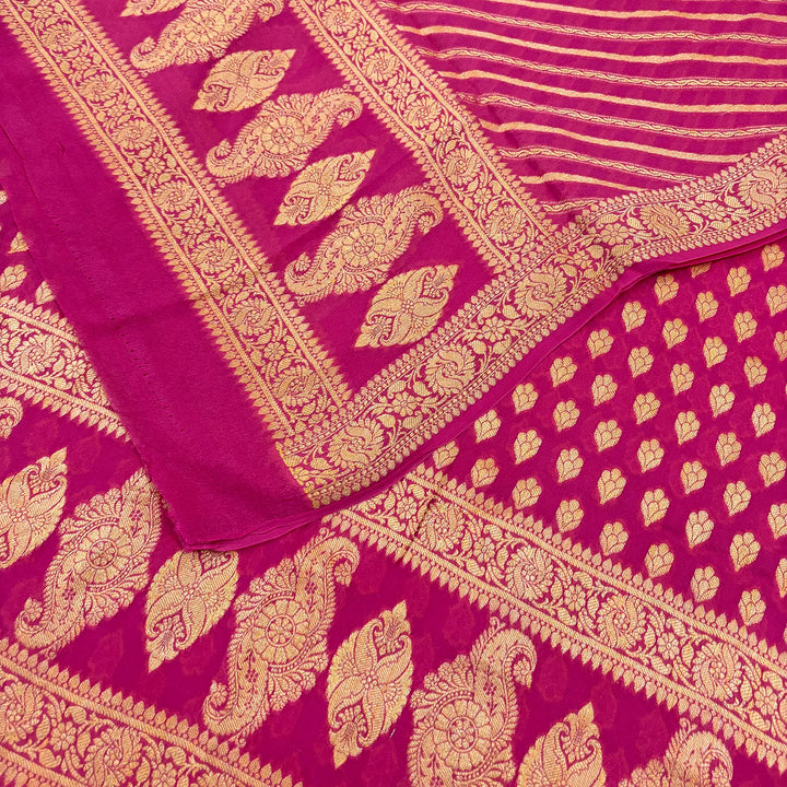 Pink Jaguar Kalli Georgette Silk Banarasi Suit