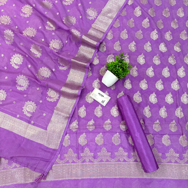 Mauve Tilasmi Carry Katan Silk Banarasi Suit