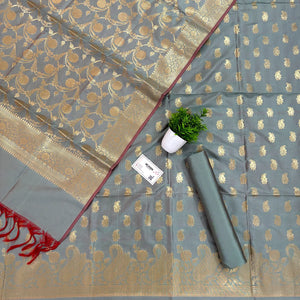 Mint Green Godzilla Satin Silk Banarasi Suit