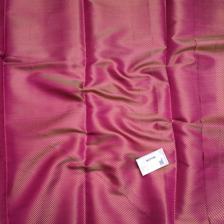 Pink Laher Satin Silk Banarasi Fabric