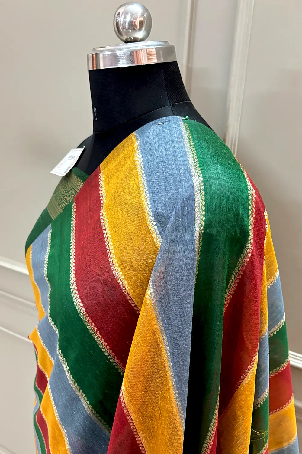 Green Resham Zari Chanderi Silk Banarasi Saree