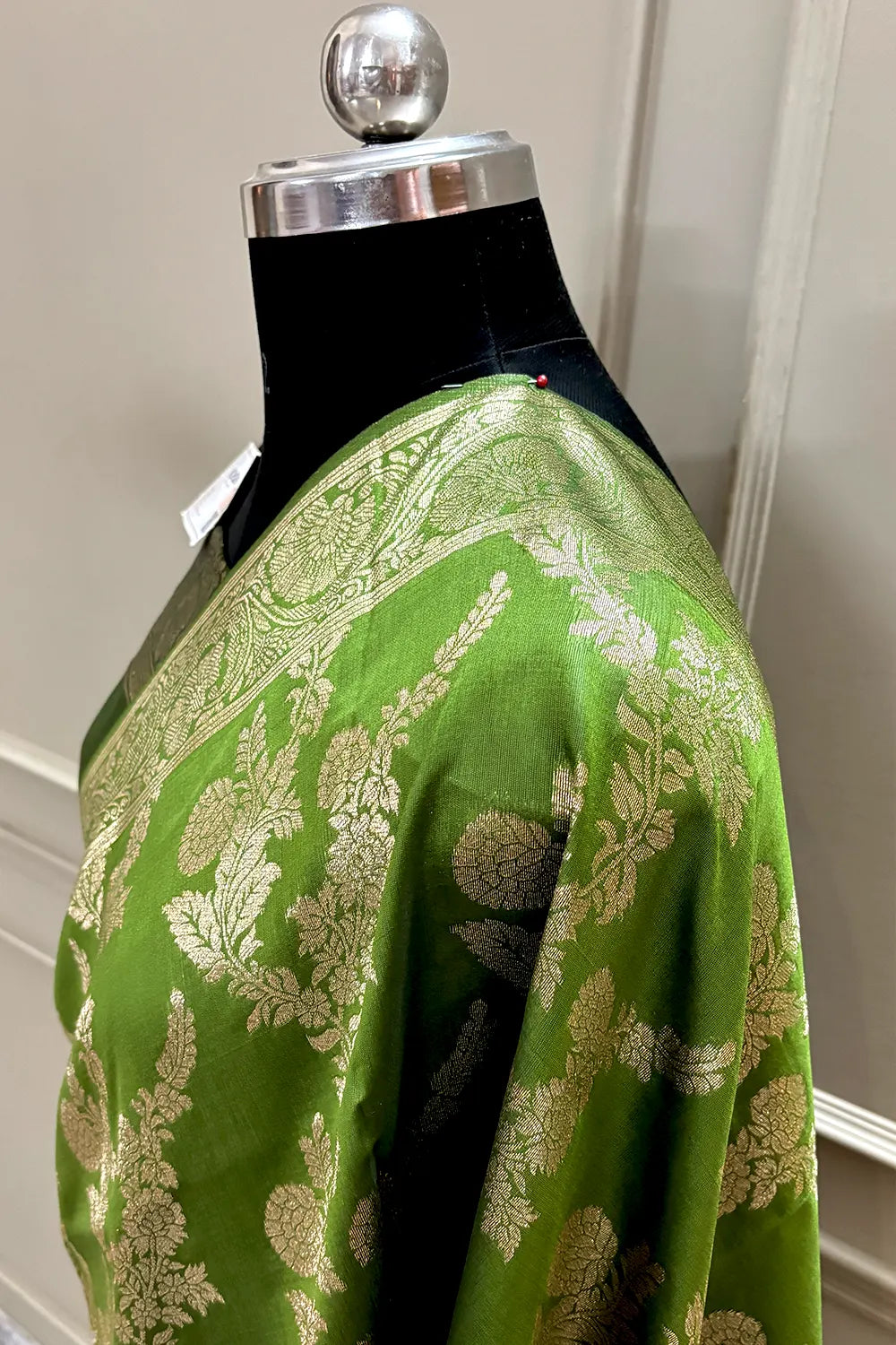 Mehendi Zari Banarasi Silk Saree