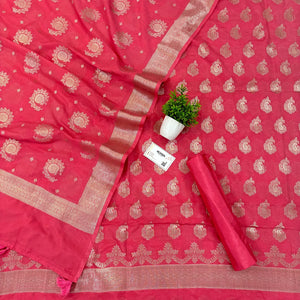Peach Tilasmi Carry Katan Silk Banarasi Suit
