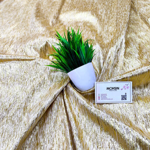 Gold Sona Jharna Shimmer Silk Banarasi Fabric