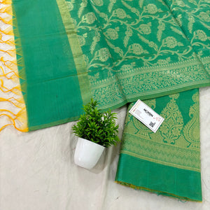Sea Green Kalgha Buti Banarasi Silk Suit