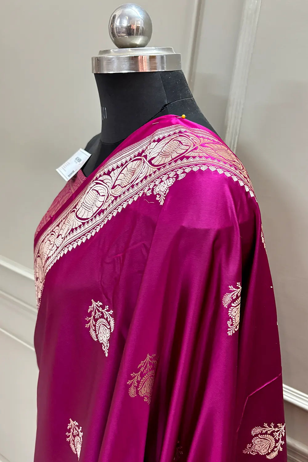 Pink Kohinoor Buti Katan Silk Banarasi Saree