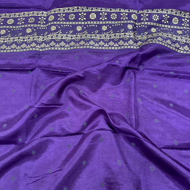 Purple Jhilmila Taj Dola Silk Banarasi Suit