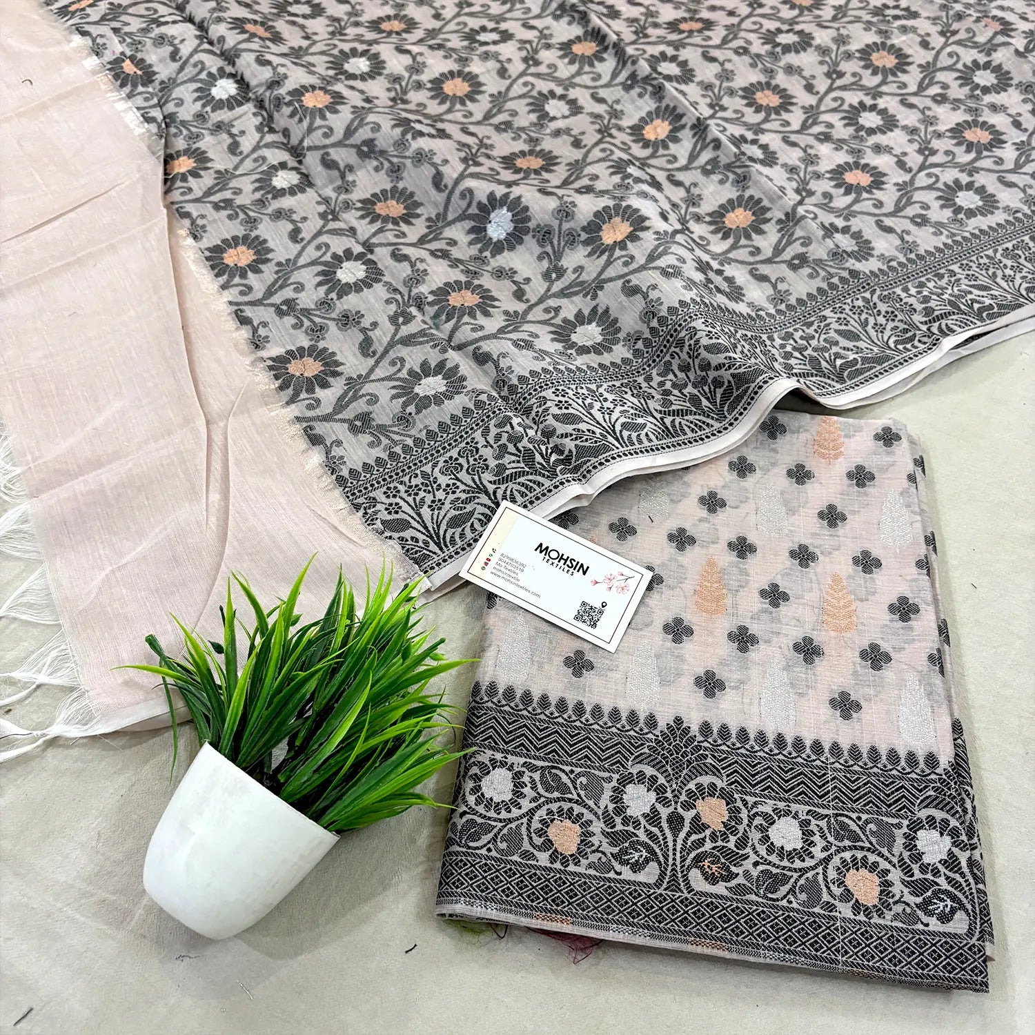 Onion Resham Zari Banarasi Silk Suit