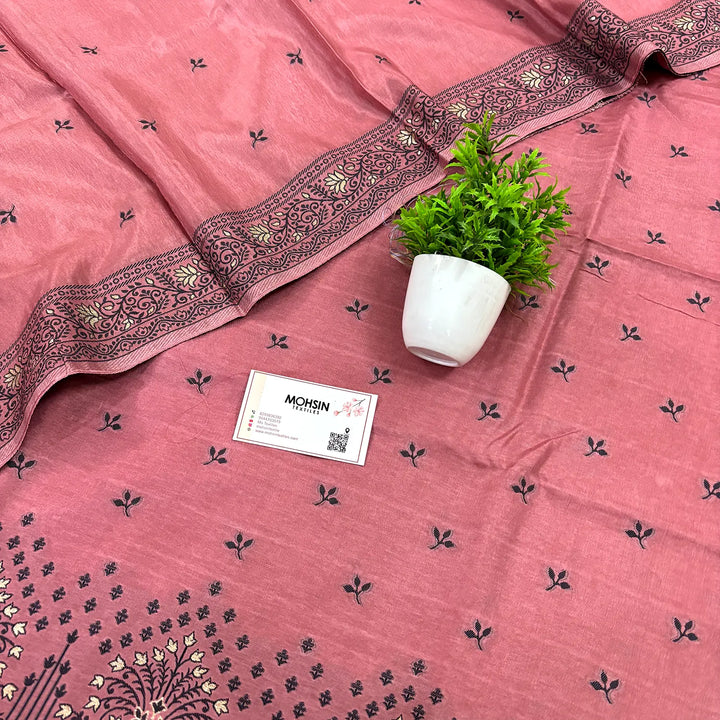 Peach Jhilmila Taj Dola Silk Banarasi Suit