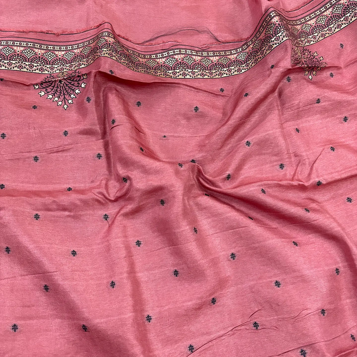 Peach Jhilmila Taj Dola Silk Banarasi Suit