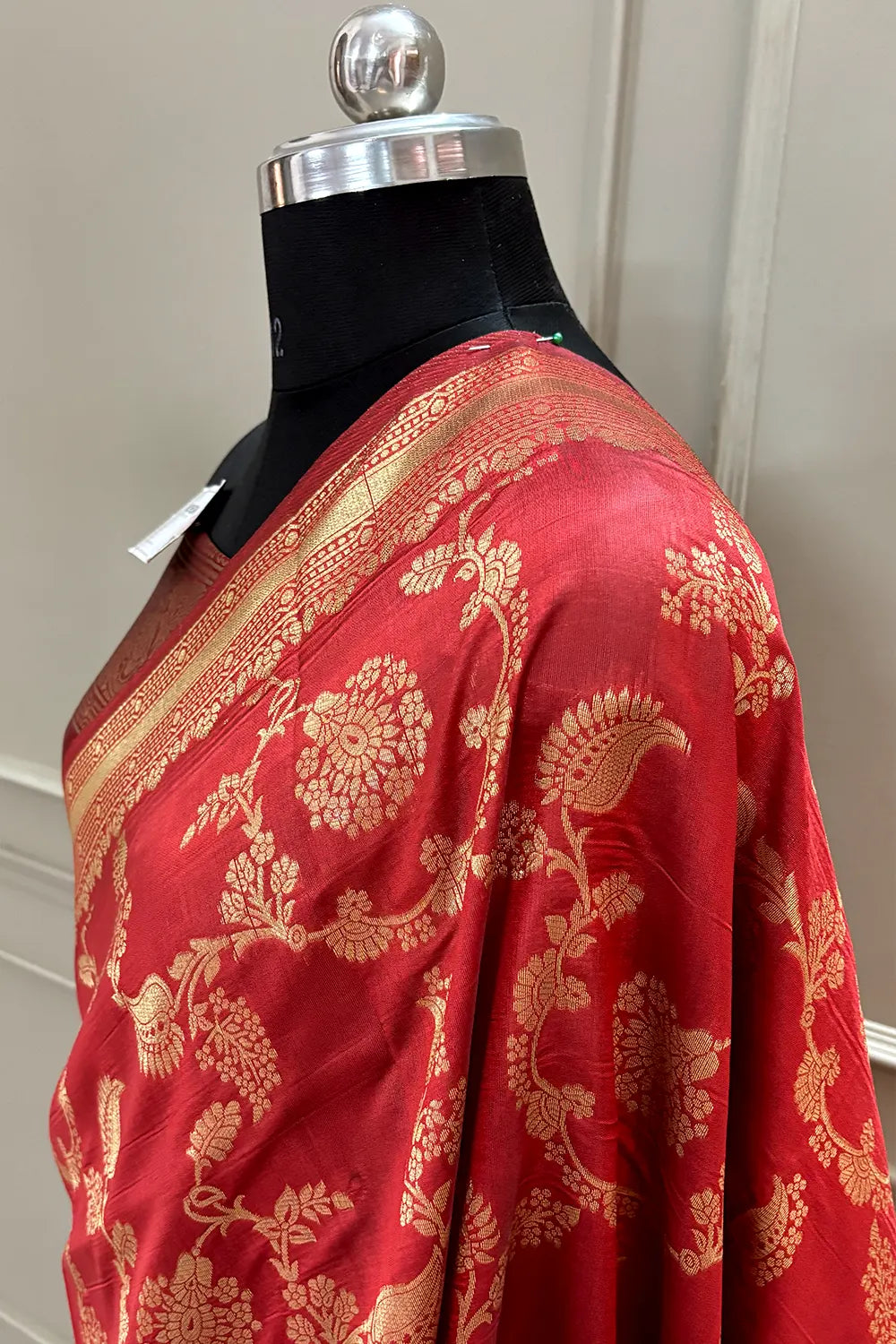 Maroon Resham Zari Banarasi Silk Saree