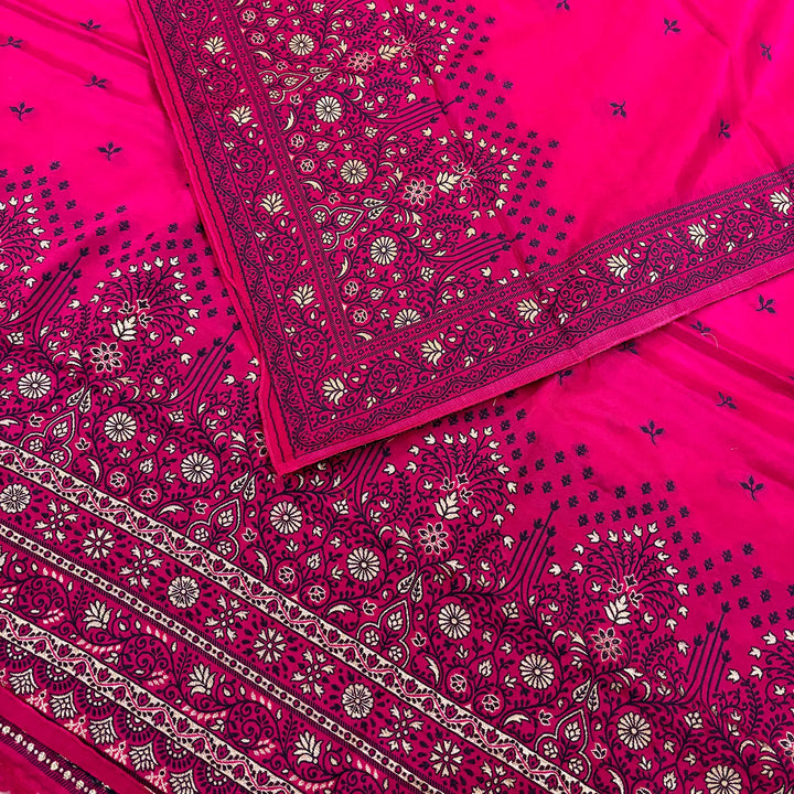 Pink Jhilmila Taj Dola Silk Banarasi Suit