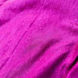 Purple Tanchoi Dupion Silk Banarasi Fabric