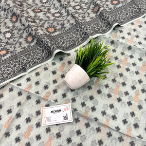 Mint Green Resham Zari Banarasi Silk Suit