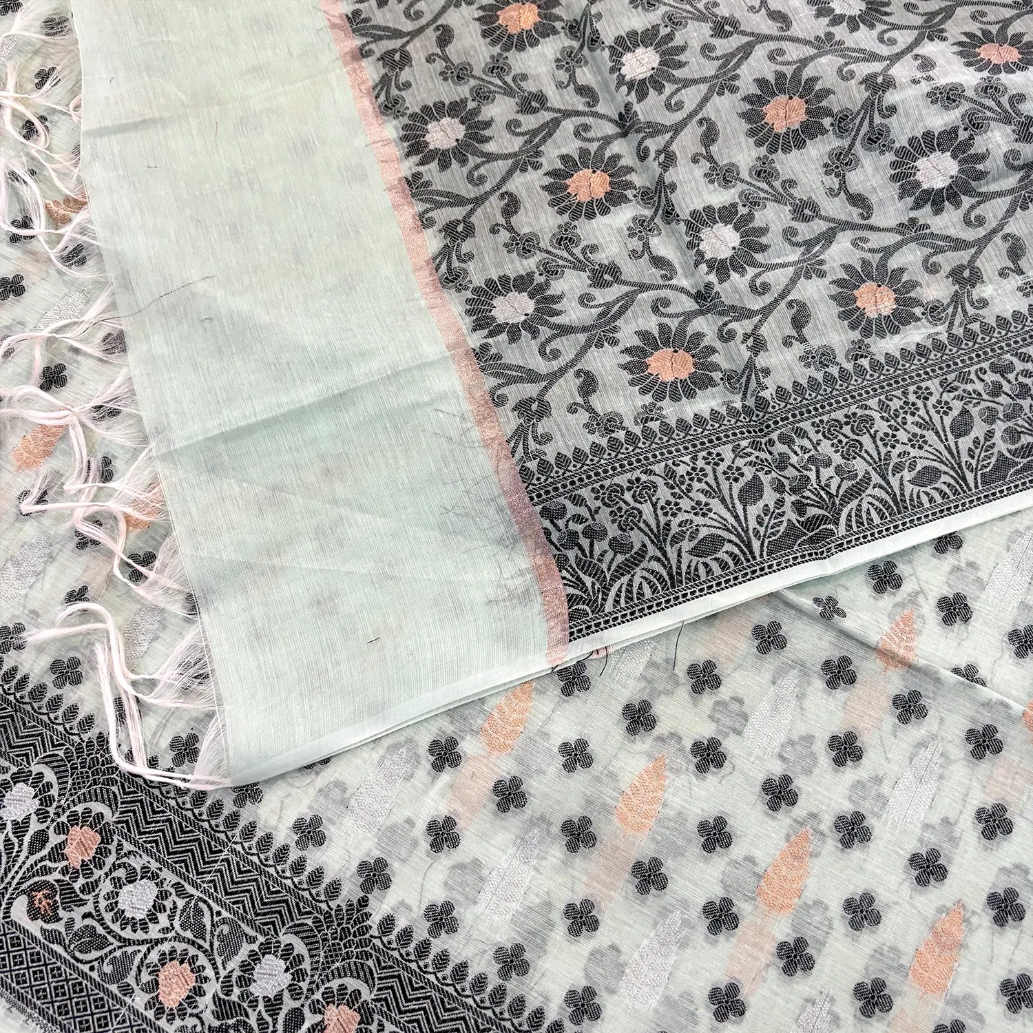 Mint Green Resham Zari Banarasi Silk Suit