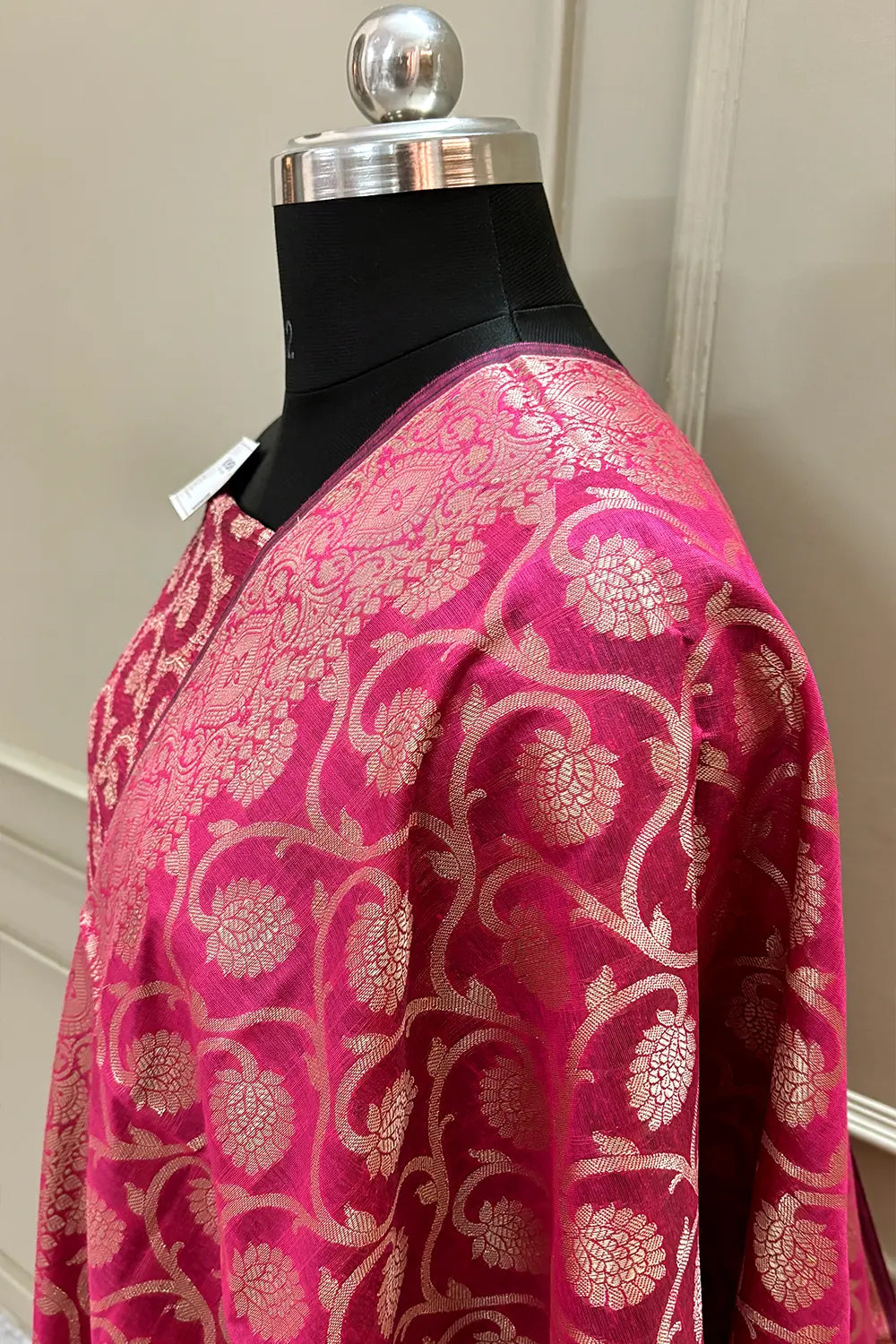 Pink Crush Kalgha Jaal Banarasi Silk Suit