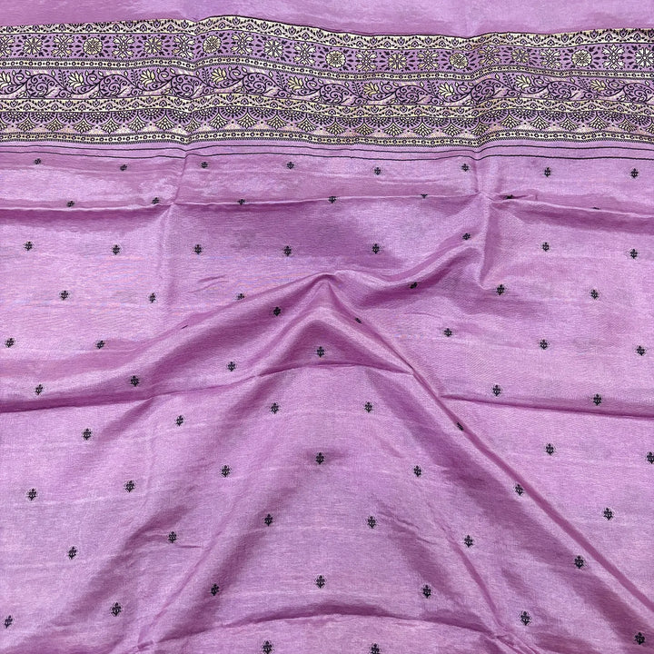 Mauve Jhilmila Taj Dola Silk Banarasi Suit