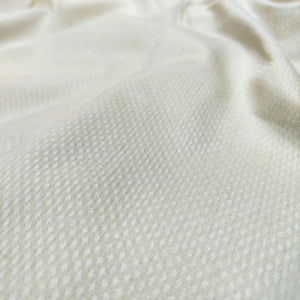 Cream Tanchoi Cotton Silk Banarasi Fabric